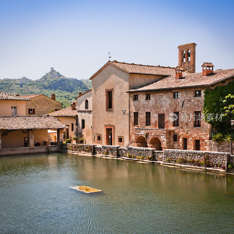 Bagno Vignoni温泉池，托斯卡纳著名的地方